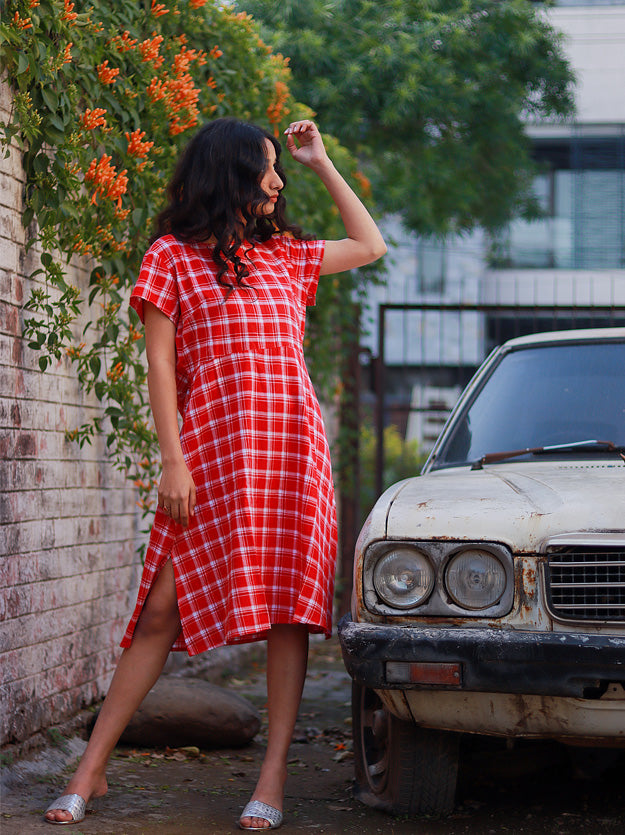 Red Midi Dress