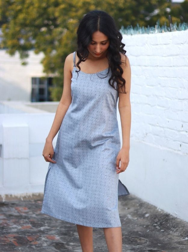 Geometric Slip Dress