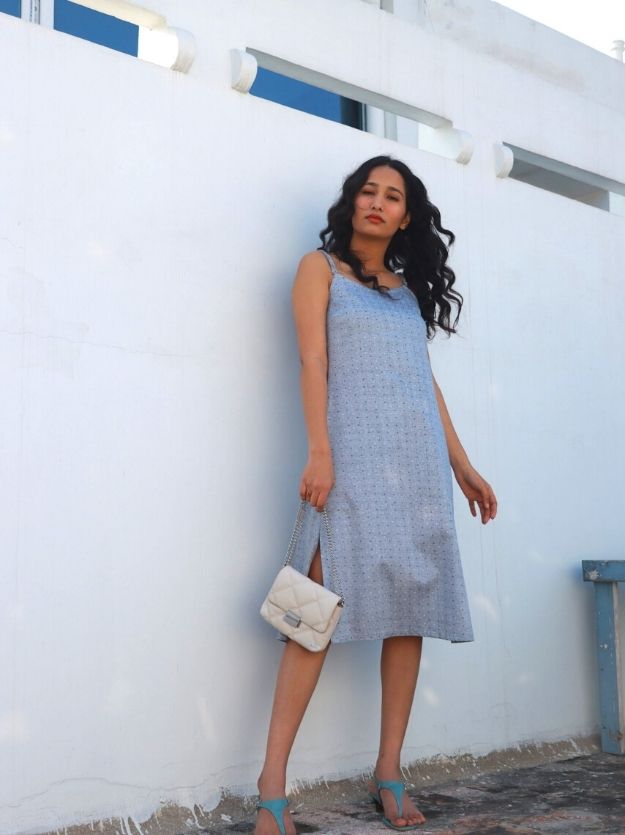 Geometric Slip Dress