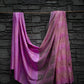 Pink Handwoven Linen Saree