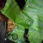 Green Shibori Linen Saree