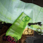 Green Shibori Linen Saree