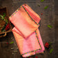 Pink Orange Leheriya Saree