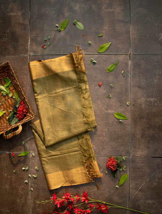 Cotton Silk Saree with Zari