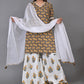 Block Printed Gharara Set (Set of 3)