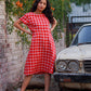 Red Midi Dress