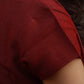 Maroon Weaving Midi Dress