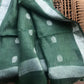 Dark Green Linen Dupatta