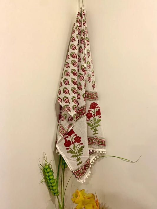 Maroon Mul Cotton Stole