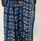 Indigo Motif Print Cotton Stole