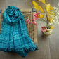 Green Rose Block Print Modal Silk Dupatta