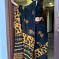 Yellow Motif Block Printed Mul Cotton Saree