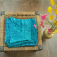 Green Rose Block Print Modal Silk Dupatta
