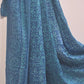 Green Rose Block Print Modal Silk Dupatta
