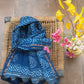 Indigo Drop Block Print Chanderi Dupatta