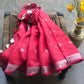 Red Linen Dupatta