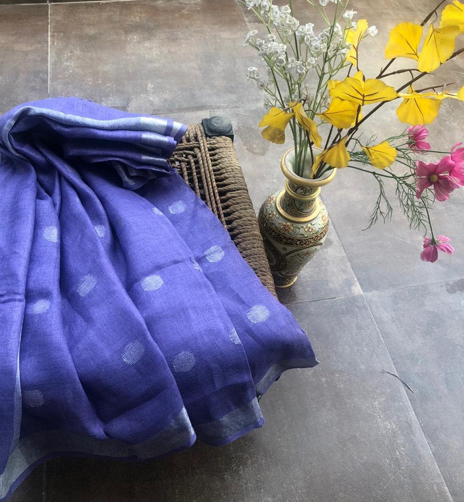 Lavender Linen Dupatta