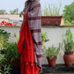 Red Stripe Mul Cotton Saree