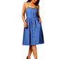 Denim Fit & Flare Dress