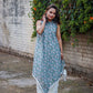 Grey Floral Kaftan