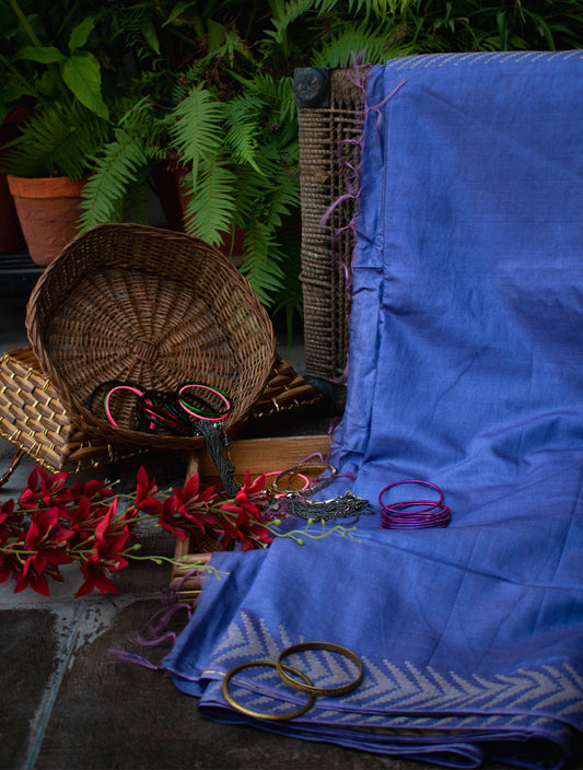 Purple Silk Saree