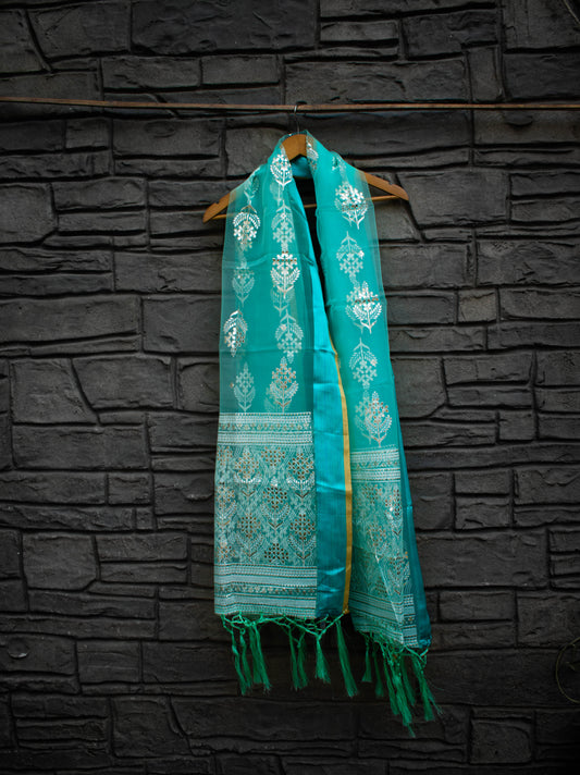 Ferozi Green Dupatta