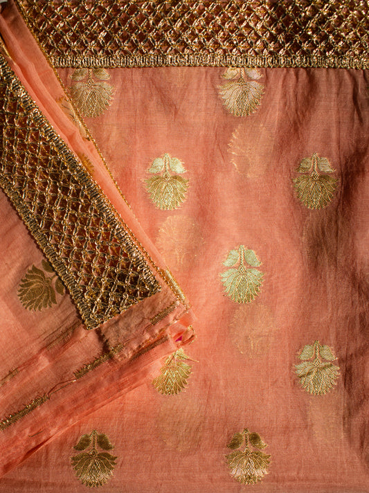 Golden & Pink Dupatta