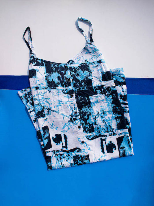 Abstract Camisole Dress