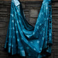 Grey Tie-Dye Handwoven Linen Saree