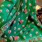 Green Floral Mul Cotton Saree