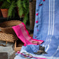 Lavender Handwoven Linen Saree