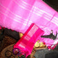 Bubblegum Pink Handwoven Linen Saree