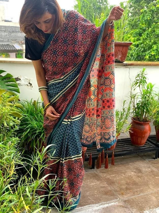 Multi-Colour All Over Mul Cotton Saree