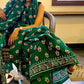Green Floral Mul Cotton Saree