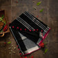 Black Handwoven Linen Saree