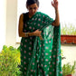 Green Floral Mul Cotton Saree